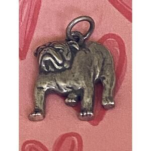 James Avery Retired Silver Bulldog Charm